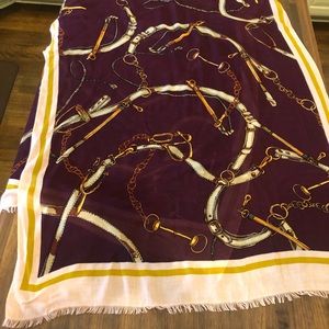 NWOT Talbots Equestrian Scarf